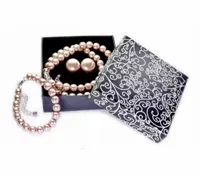 Komplet Pudrowy Róż Perły Różowe Zestaw Z Pereł Z Klipsami Naszyjnik Kolia