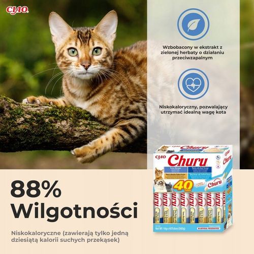Inaba Cat Churu 40x14g (560g) Kremowy Przysmak Dla Kota Mix Z na Arena.pl