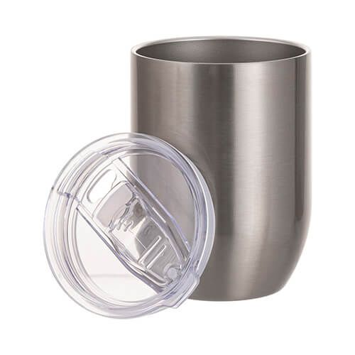 Kubek do wina 450 ml do sublimacji - srebrny zdjęcie 2