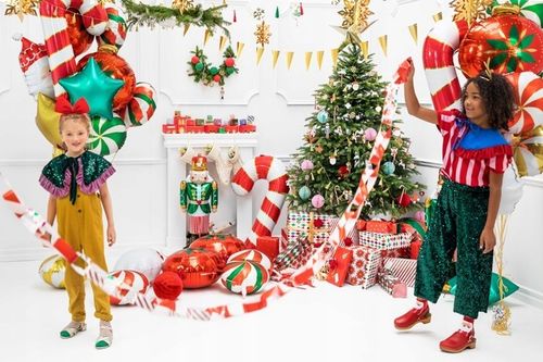 SKARPETA na kominek BIAŁA ecru ŚWIĄTECZNA dł.34cm na Arena.pl