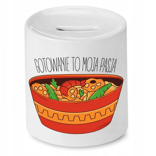 Skarbonka Dla Kucharza Gotowanie To Moja Pasja Z Nadrukiem Ze Zdjęciem na Arena.pl