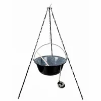 KOCIOŁEK WĘGIERSKI EMALIOWANY 13L STOJAK chochla