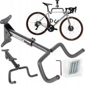 SOLIDNY WIESZAK NA ROWER NA ŚCIANĘ UCHWYT ROWEROWY MOCNY HAK DO 80 KG