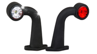 Lampa obrysowa tylna kątowa led przyczepka naczepa TIR 12V 24V Fristom 9 F
