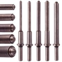 dłuta do młotka pneumatycznego 5x wybijaki 150mm mocowanie okrągłe do nitów
