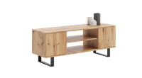 Szafka RTV 155 cm loft dąb craft złoty
