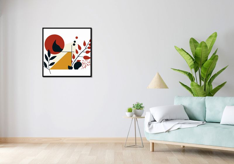 Plakat 70x70cm Ogień i Flora zdjęcie 4