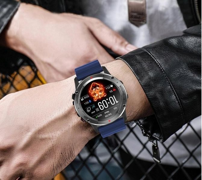 ZEGAREK SMARTWTCH MĘSKI ROZMOWY MENU PL KROKI DUŻA BATERIA FOLIA OCHRONNA zdjęcie 14