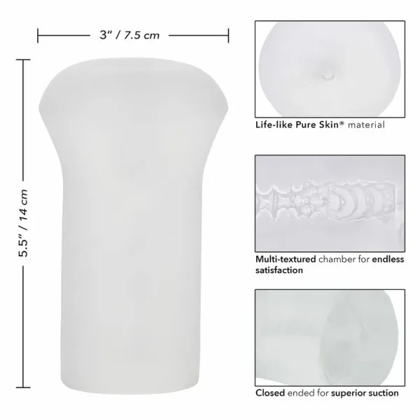 calexotics infinite pleasure system transparentny 14 cm tpe zdjęcie 5