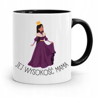 Kubek Czarny Prezent Dla Mamy Jej Wysokość Mama Z Nadrukiem Ze Zdjęciem