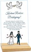 STATUETKA RAMKA prezent dla kochanych rodziców na ślub wesele nadruk UV