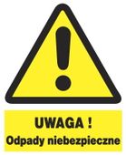 ZOO-35 UWAGA ! Odpady niebezpieczne - ZNAK TABLICA