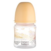 CANPOL Butelka antykolkowa EasyStart MOUNTAINS 120ml beżowa