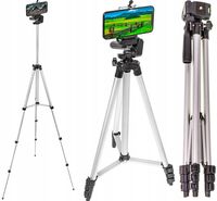 STATYW FOTOGRAFICZNY SKŁADANY 133 cm +PILOT UCHWYT NA TELEFON APARAT TRIPOD