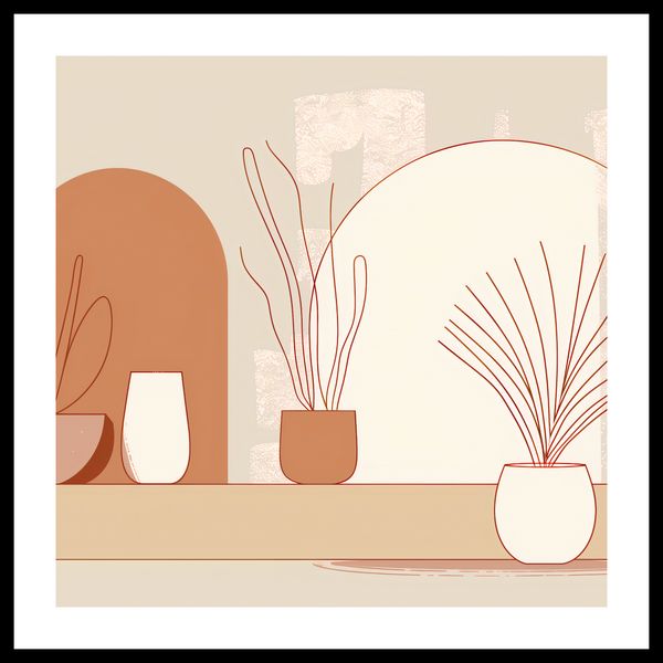 Plakat 60x60cm Widok Roślin zdjęcie 3