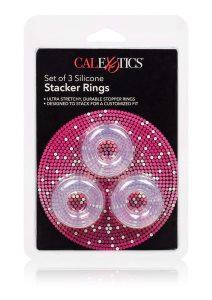 3 Stacker Rings Transparent zdjęcie 2