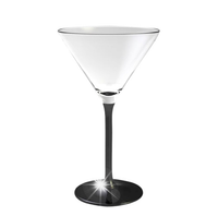 Kieliszki do martini 260ml ONYX czarna nóżka