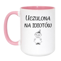 Duży Biało-Różowy 450 ml