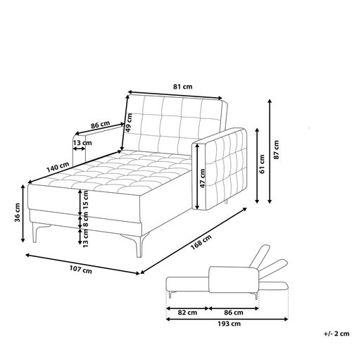 Szezlong szary ABERDEEN na Arena.pl