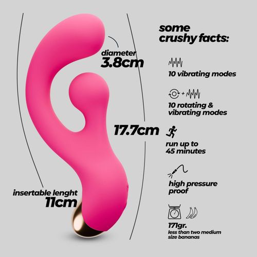 Crushious Pleaser Vibrator With Rotating Stimulation na Arena.pl