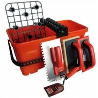 SOLID Wiadro do fugowania 20l rolki gąbka paca kielnia zestaw 7