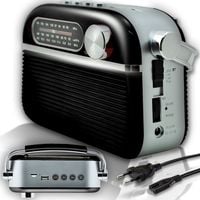 RADIO KUCHENNE RETRO PRZENOŚNE SIECIOWE NA BATERIE STROJENIE FM AM