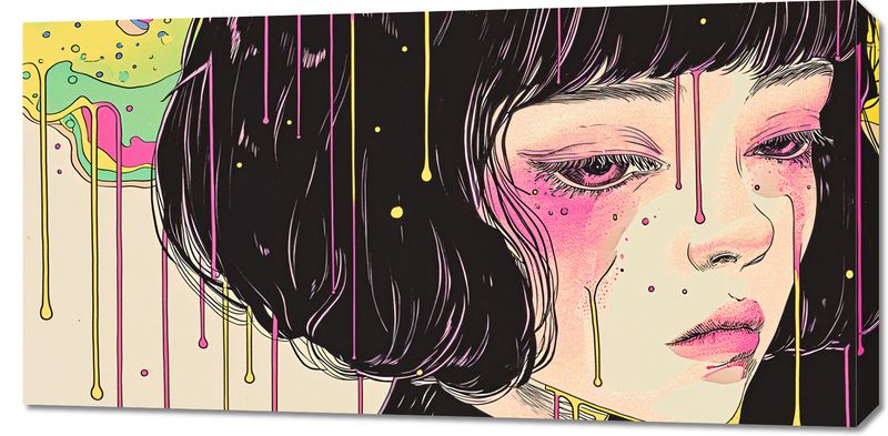 Obraz 100x50cm Strugi Kolorów zdjęcie 1