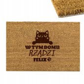 WYCIERACZKA do butów KOKOSOWA 60x40 + Twój NADRUK prezent na parapetówkę