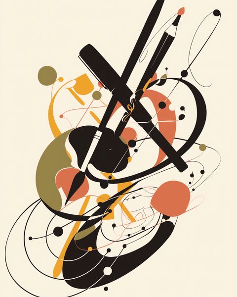 Plakat 40x50cm Abstrakcyjny Rapsod zdjęcie 1