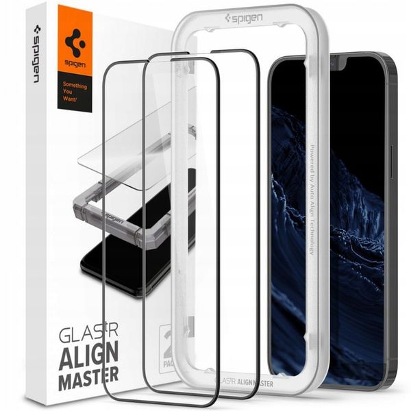 Szkło Spigen do iPhone 13 Pro Max, FC AM, do etui zdjęcie 3