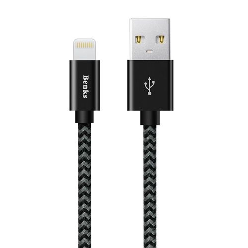 BENKS AMBER MFI LIGHTNING CABLE 180CM BLACK na Arena.pl