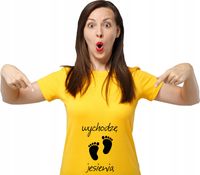 Koszulka z nadrukiem napis WYCHODZĘ JESIENIĄ