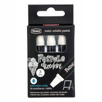 KREDKI PASTELE KREDOWE TOMA BIAŁE 3SZT TO-589 TOMA