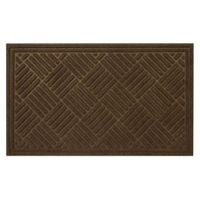 WYCIERACZKA WELL 90X60 CM POLIESTER BRĄZOWA TŁOCZONA