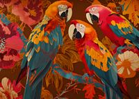 Plakat 35x25cm Kolorowe Ary