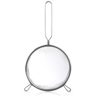 Sitko Kuchenne Stalowe Cedzak z Uchwytem do Odcedzania Przesiewania 16 cm