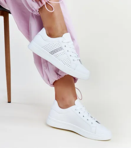 Białe sneakersy eko skóra Berdine 38 na Arena.pl