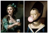 Zestaw dwóch plakatów kawa guma 61x91 cm