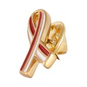 pin z biało - czerwoną wstążeczką (sn14542au)