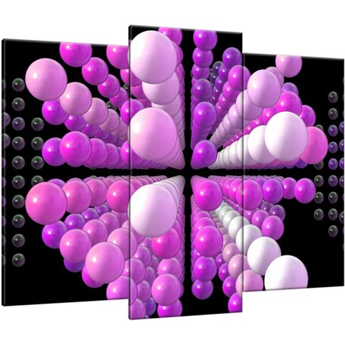 Obraz Tryptyk 90X70 Kulki Matrix na Arena.pl