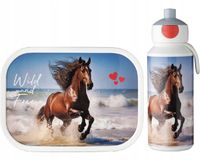 MEPAL LUNCHBOX ŚNIADANIÓWKA BIDON HORSE WILD KOŃ ZESTAW DZIECKA Z KONIEM