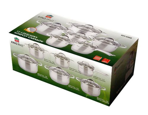 Garnki KINGHOFF Gourmet 12 ele [KH-4468] na Arena.pl