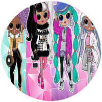 Opłatek na tort lol Suprise