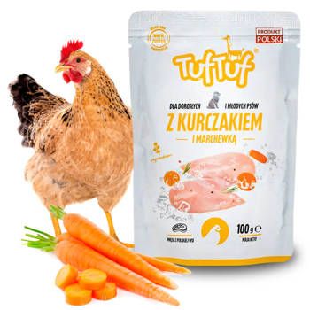 Mokra karma dla psa 65% mięsa saszetki 40 x 100g, zestaw Tuf Tuf mix smaków na Arena.pl