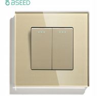 WŁĄCZNIK ŚWIATŁA 2K PODWÓJNY SZKLANY KLAWISZOWY