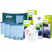 3x filtr odkamieniacz tabletki zestaw do czyszczenia ekspresu Saeco Philips