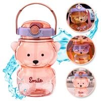 butelka na wodę z uchwytem sweet bear violet 1000 ml bd26