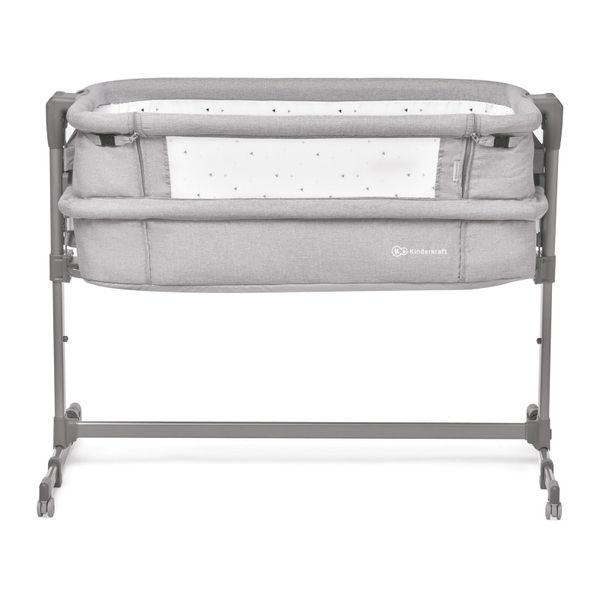 KINDERKRAFT Łóżeczko dostawne NESTE UP GREY LIGHT MELANGE zdjęcie 3