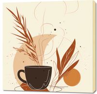 Obraz 90x90cm Poranna Kawowa Muza