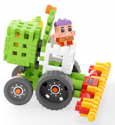 Marioinex klocki WAFFLE mini FARMER - Kombajn, 60 elementów na Arena.pl